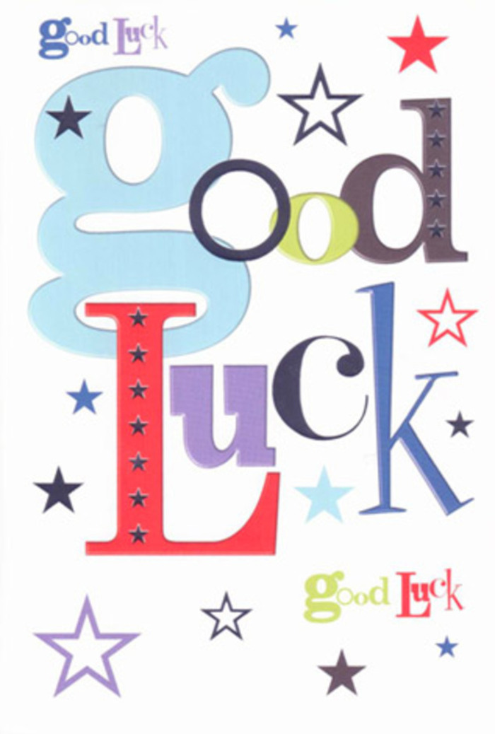 Bursting with vitality, this good luck card is a visual tribute to the spirited energy and supportive heart found in Bracknell Forest's towns and green spaces. The message unfolds in a parade of lively typefaces: the prominent, pastel blue 'g' anchors the playful sequence, while sharp midnight blacks, exuberant reds, and deep purples join in, each letter vividly outlined-much like the patchwork of wildflowers and brambles edging the trails of Great Hollands Rec. Sprinkled throughout the composition, stars of all sizes shimmer in lemon-lime, navy, lilac, and mossy green, casting an impression of magical hopefulness, the way morning light dapples through ancient oaks. The clean white background allows every hue to shine, transforming the card into a beacon of possibility for anyone facing a new challenge or celebrating a first day at work near Bracknell Forest's bustling high streets. Holding this card is a delight-the smooth, premium card stock offering a reassuring firmness, and the colourful, joyous design as encouraging as a friendly wave from a neighbour in Sandhurst. Whether matched with a vibrant bouquet or sent alone, it's more than a card-it's a tactile wish, a pocket-sized talisman, blessing its recipient with the same genuine belief and kind-hearted optimism that define life across Bracknell Forest.